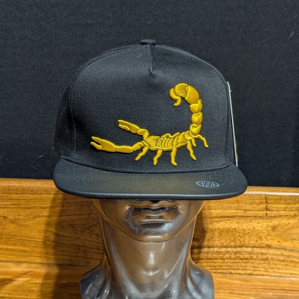 Black Scorpion SnapBack Hat by Zion Head Wear Group
